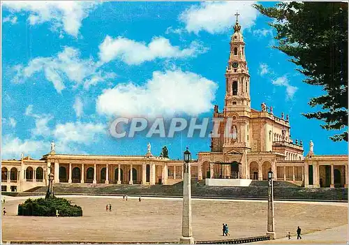 Moderne Karte Fatima Portugal Basilique Sanctuaire