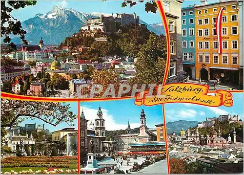 Cartes postales moderne Salzburg Festung Mozarts Geburtshaus