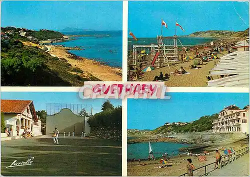 Cartes postales moderne Guethary Vue generale La Plage Le Fronton Casino et Plage