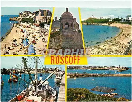 Cartes postales moderne Roscoff La Plage de Roc'h Kroum