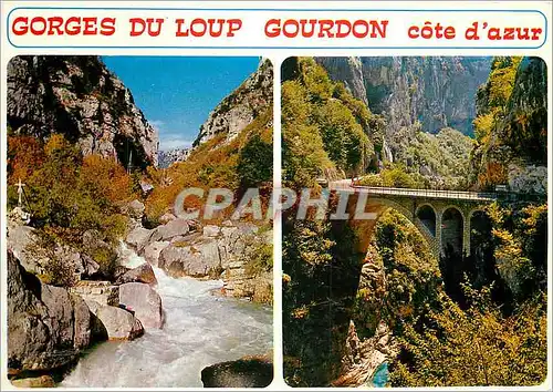 Cartes postales moderne Gorges du Loup Gourdon cote d'Azur