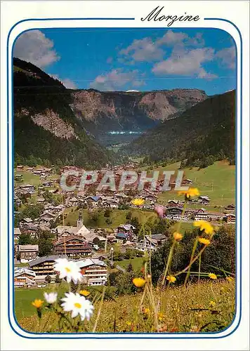 Cartes postales moderne Morzine Hte Savoie Echappee sur le centre du Village et la Valle des Ardoisteres