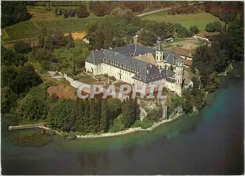 Moderne Karte L'Abbaye d'Hautecombe (Savoie) et le lac du Bourget