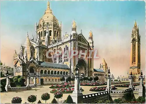 Cartes postales moderne La Basilique de Lisieux Panorama general