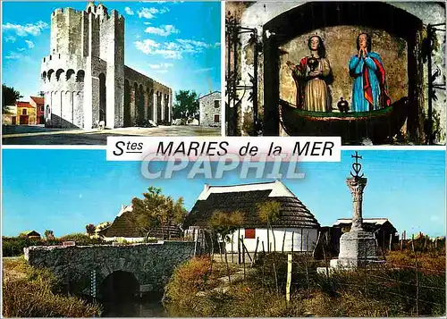 Moderne Karte La Camargue Sainte Marie de la Mer L'Eglise