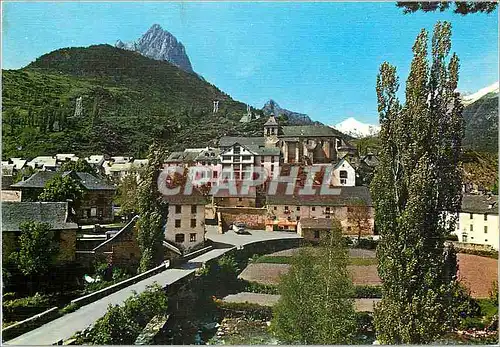 Moderne Karte Sallent de Gallego Pirineo aragones Vista Parcial