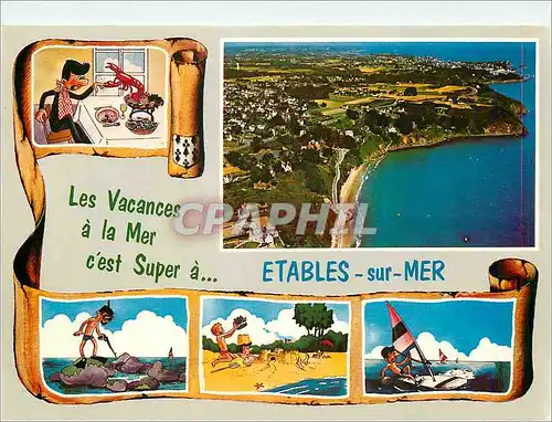 Moderne Karte Etables sur Mer La plage des Godelins