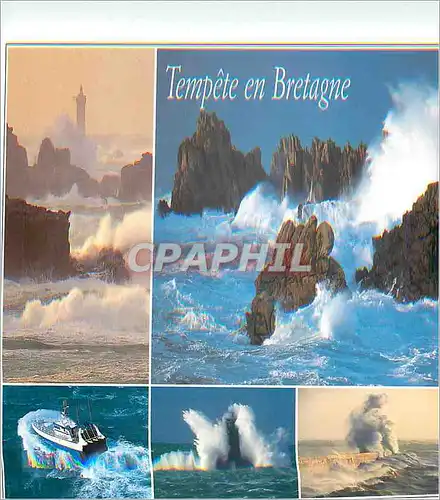 Cartes postales moderne Tempete en Bretagne