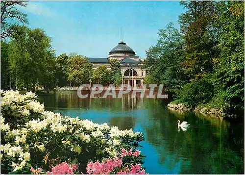 Moderne Karte Wesbaden Kuhaus Parkeseite mit See