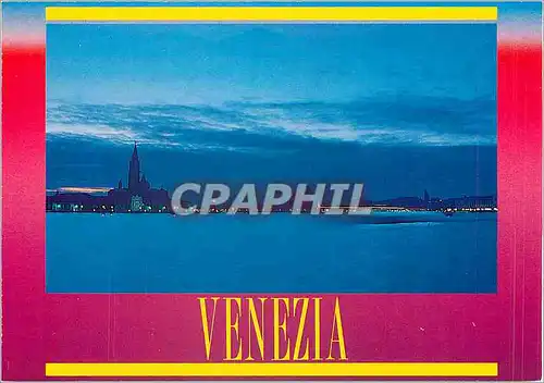 Moderne Karte Venezia Bassin du S Marco Isola S Giorgio Chiesa della Salute Palazzo Ducale