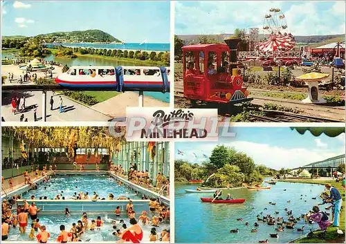 Moderne Karte Butlin's Minehead Train