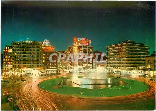 Cartes postales moderne Athenes La Place Omania pendant la nuit