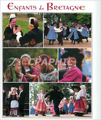 Cartes postales moderne Enfants de Bretagne