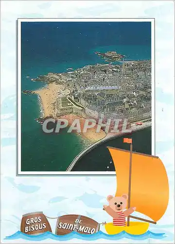 Cartes postales moderne Couleurs de Bretagne la cote d'Emeraude Saint Malo Cite Corsaure (Ille et Vilaine) la ville intr