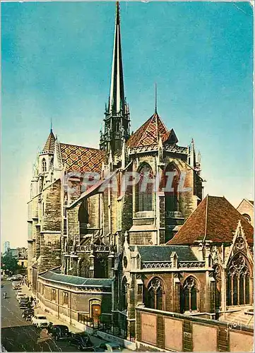 Moderne Karte Couleurs et Lumiere de France la Bourgogne Dijon (Cote d'Or) Cathedrale Saint Benigne