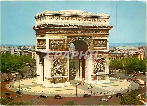Cartes postales moderne Couleurs et Lumiere de France Paris Place de l'Etoile et Arc de Triomphe