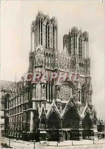 Moderne Karte Reims la Cathedrale