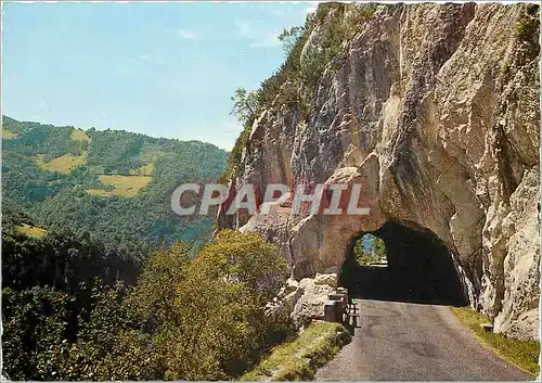 Moderne Karte Paysages du Jura Route de Septmoncel a Saint Claude La Roche Percee