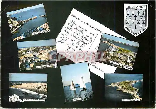 Cartes postales moderne En avion au dessus de Presqu'ile de Quiberon (Morbihan)