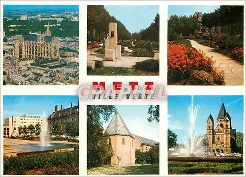 Cartes postales moderne En Lorraine Metz Ville d'Arts et de Traditions est aussi une ville de fleurs et de Verdure