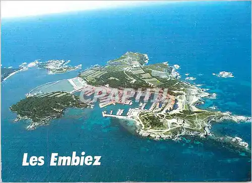 Cartes postales moderne Ile des Embiez Vue generale aerienne