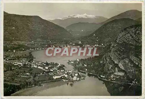 Moderne Karte Stretto di Lavena Ponte Tresa Logo di Lugano