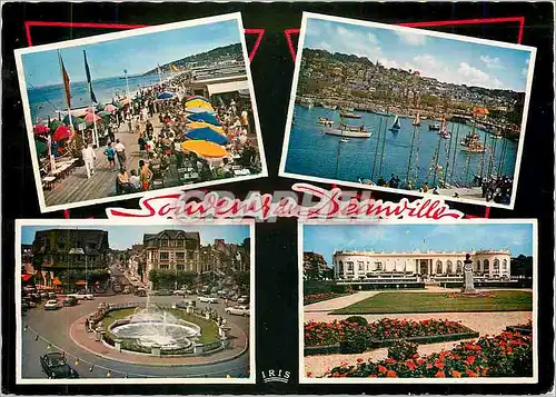 Cartes postales moderne Deauville Plage Fleurie Bar du Soleil et les Planches Bassin des Yachts de Morny le Casino