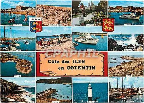 Moderne Karte Cote des Iles en Contentin