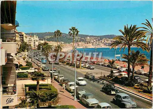 Moderne Karte Nice Capitale Mondiale du Tourisme La Promenade des Anglais