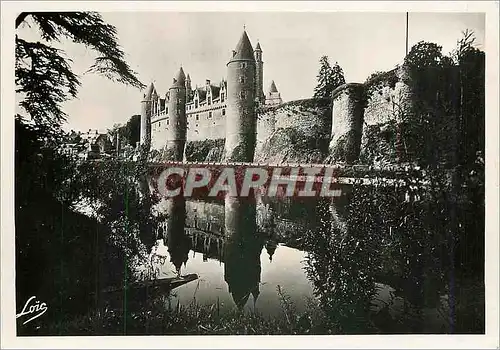 Moderne Karte Chateau de Josselin au bord de l'Ouest