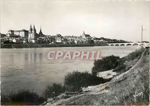 Moderne Karte Blois (Loir et Cher) Les rives de la Loire