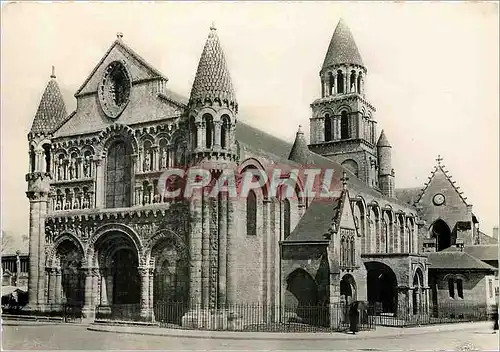 Moderne Karte Poitiers (Vienne) Eglise Notre Dame La Grande Facade Ouest et sud (XI XII et XVe  s)