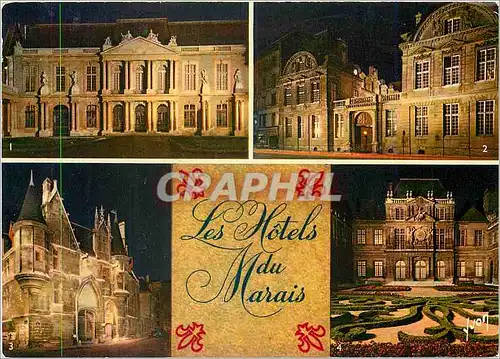 Moderne Karte Paris les Hotels du Marais L'Hotel de Soubise Construit en 1704