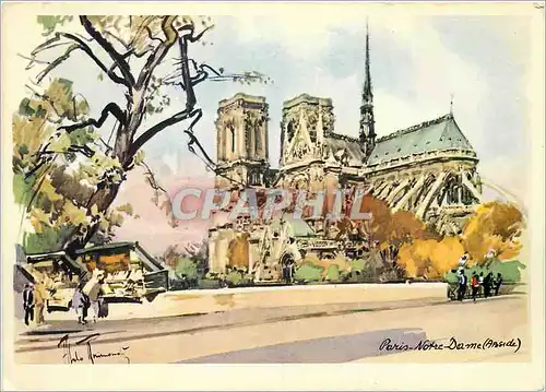 Cartes postales moderne Paris eu Pinceau Notre Dame Abside