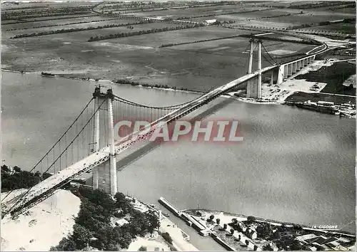 Cartes postales moderne Le Pont de Tancarville (Seine Maritime) Long totale 1410 m travee centrale 608 m