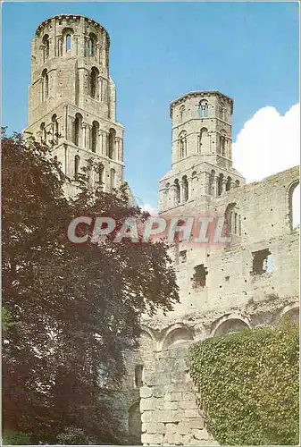 Cartes postales moderne Abbaye de Jumieges (Seine Maritime) les clocher