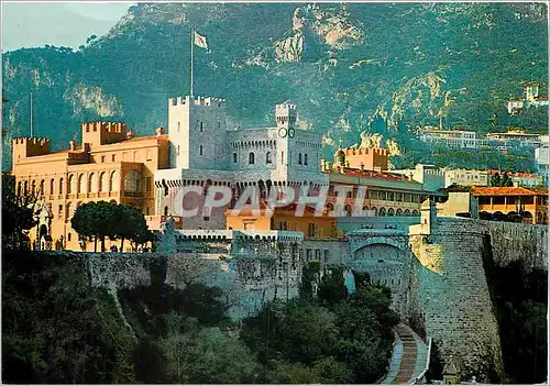 Moderne Karte Principaute de Monaco Le Palais princier et ses remparts