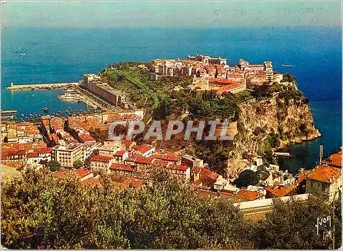 Cartes postales moderne Principaute de Monaco Le Rocher de Monaco