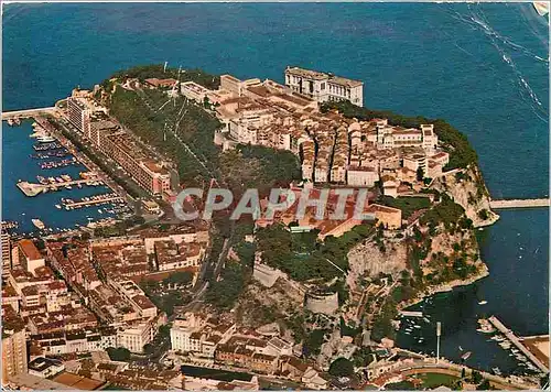 Cartes postales moderne Principaute de Monaco Vue sur le Rocher de Monaco