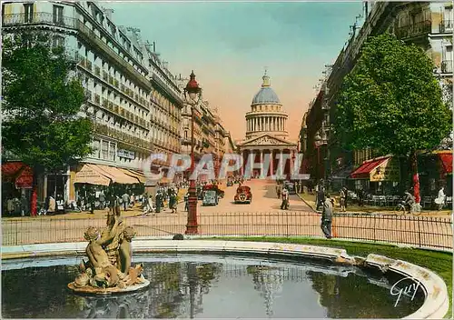 Cartes postales moderne Paris et ses Merveille Rue souffot et le Pantheon