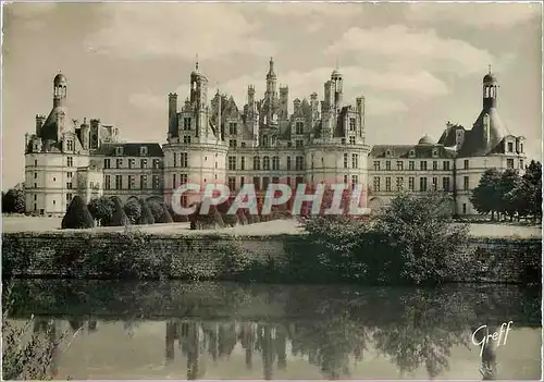 Cartes postales moderne Les Chateaux de la Loire Chateau de Chambord Facade Nord