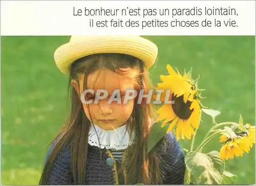 Moderne Karte Le bonheur n'est pas un paradis lointain