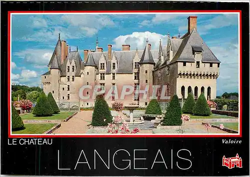 Cartes postales moderne Chateaux de la Loire Langeais (Indre et Loire) Le chateau du XVe s et ses jardins a la Francaise