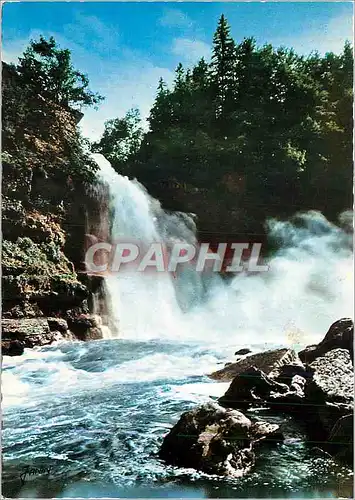 Cartes postales moderne Frontiere Franco Suisse Villers le Lac Le Saut du Doubs (Haut 27 m)