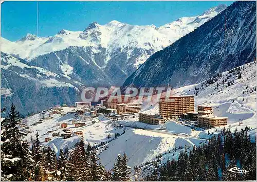 Moderne Karte Courchevel (Savoie) Vue generale