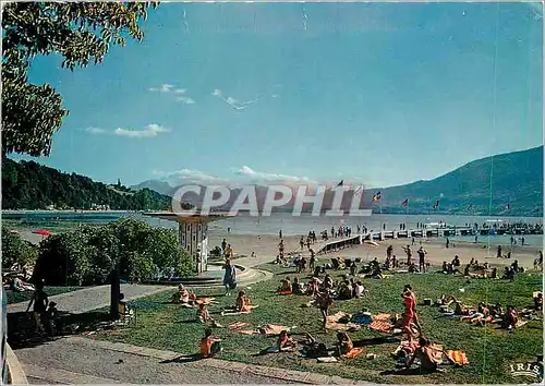 Moderne Karte Aix les Bains La Grande Plage