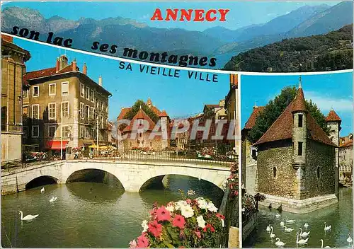 Moderne Karte Annecy (Haute Savoie)