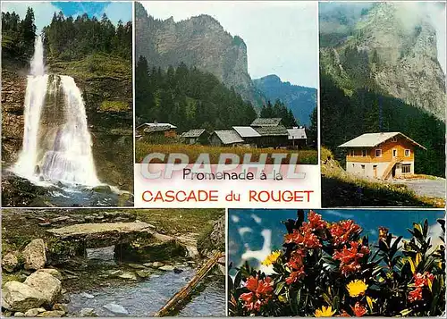 Moderne Karte Haute Vallee du Giffre la Cascade du Rouget a Sixt (Hte Sav)