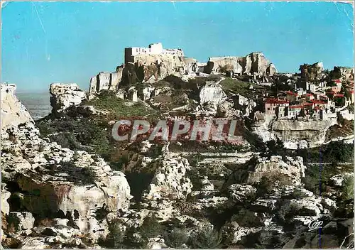 Moderne Karte Les Baux de Provence vue genenrale prise du Val d'Enfer