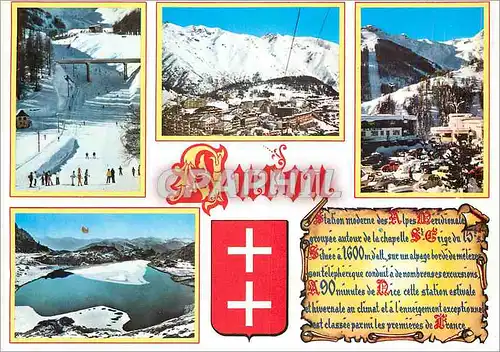 Cartes postales moderne Auron Alpes Maritimes